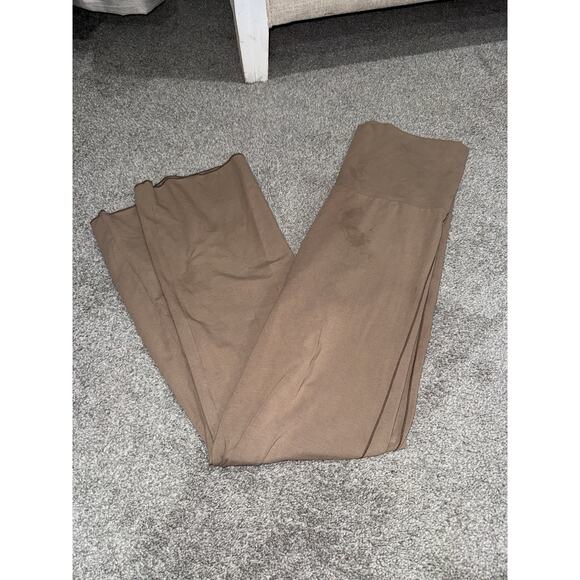 SKIMS cotton jersey foldover pants in truffle size XL - NEW - Picture 1 of 4